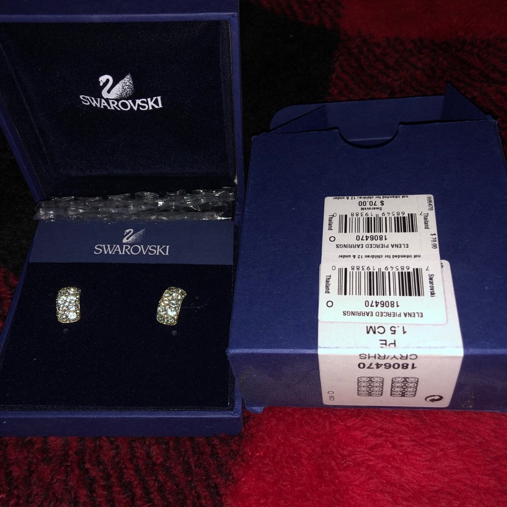 Swarovski Elena pierced ear-rings